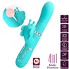 vibrateur multifonction lapin 4 en 1 papillon aqua vert