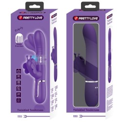 vibrateur multifonction lapin 4 en 1 papillon violet