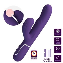 perlita vibrateur g-spot 3 en 1 multifonction violet