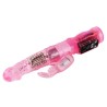 mini rotateur lapin rose avec superstimulateur