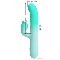 vibrateur lapin multifonction gigi vert aqua