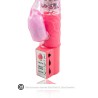 rotateur de lapin rose avec superstimulateur