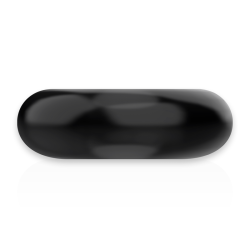 anneau pénis super flexible et résistant 4,5cm noir