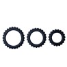 titan set 3 pcs cock ring noir 2.8 + 2.4 + 1.9 cm