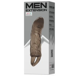 housse dextension de pénis avec sangle pour testicules noir 13.5 cm