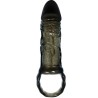 housse dextension de pénis avec sangle pour testicules noir 13.5 cm