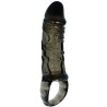 housse dextension de pénis avec sangle pour testicules noir 13.5 cm