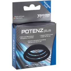 plus lot de 3 anneaux noir - s, m, l