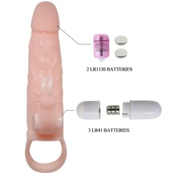 couvercle de pénis brave man avec chair de lapin et double moteur 16.5 cm