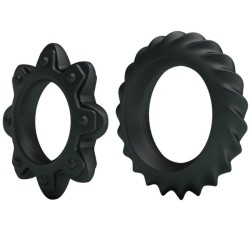 kit 2 anneaux fleuri en silicone
