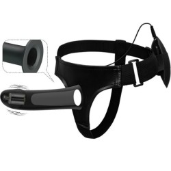 vito strap on avec gode creux et vibration 17.3 cm