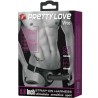 vito strap on avec gode creux et vibration 17.3 cm