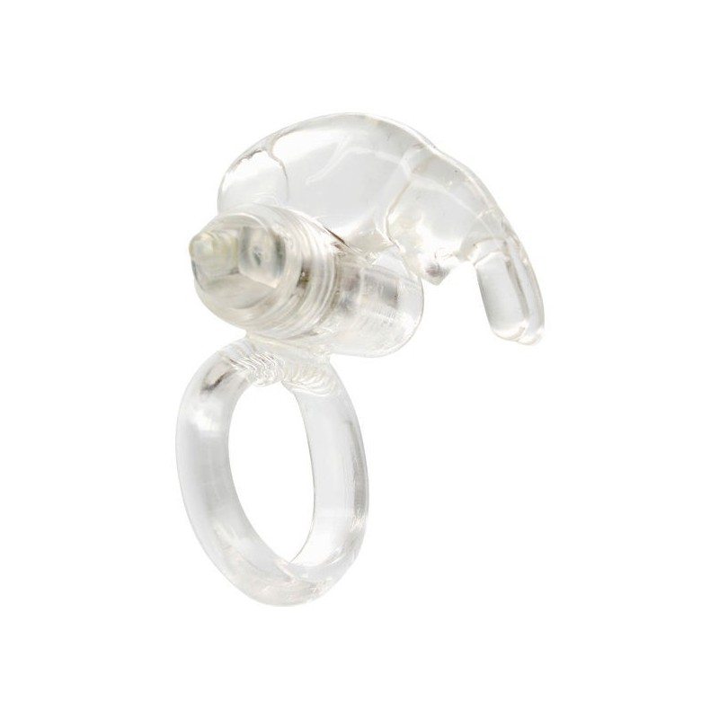 anneau vibrateur en silicone transparent