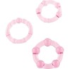 ensemble de trois anneaux pénis rose