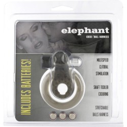 anneau vibrant avec éléphant stimulant