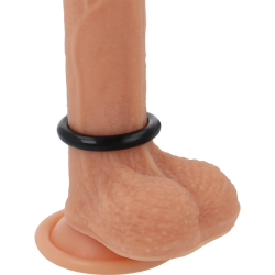 anneau pénis super flexible et résistant 3,5cm noir