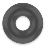 anneau pénis super flexible et résistant 3,5cm noir