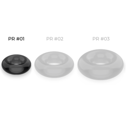 anneau pénis super flexible et résistant 3,5cm noir