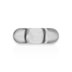 anneau pénis super flexible et résistant 3,5cm clair