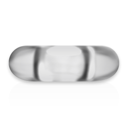 anneau pénis super flexible et résistant 4,5cm clair