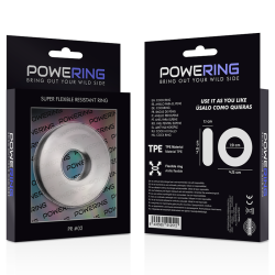 anneau pénis super flexible et résistant 4,5cm clair