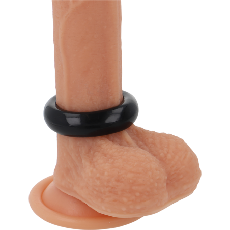 anneau pénis super flexible et résistant 3.8cm pr04 noir