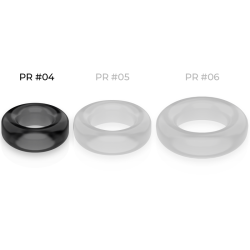 anneau pénis super flexible et résistant 3.8cm pr04 noir