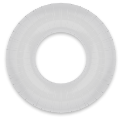 powering- anneau pénis super flexible et résistant 4,5cm pr07 clair
