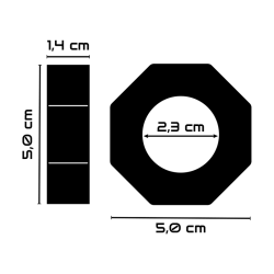 anneau pénis super flexible et résistant 5cm pr10 clair