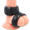 anneau pénis double super flexible et résistant pr09 noir