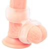 double anneau pénis super flexible et résistant pr09 clair