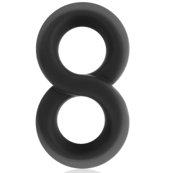 anneau pénis et testicules super flexible et résistant pr12 noir