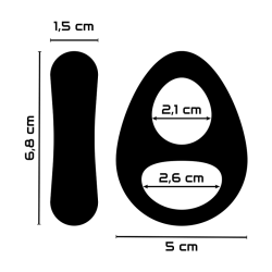 anneau pénis et testicules super flexible et résistant pr13 noir
