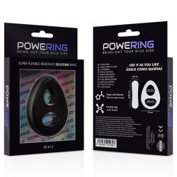 anneau pénis et testicules super flexible et résistant pr13 noir