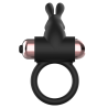 cockring avec vibrateur noir- or