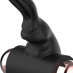 cockring avec vibrateur noir- or