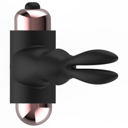 cockring avec vibrateur noir- or