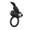 cockring avec vibrateur noir- or