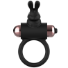 cockring avec vibrateur noir- or
