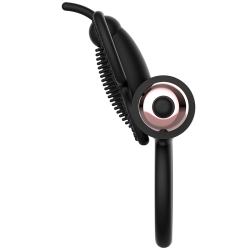 cockring papillon avec vibrateur noir- or
