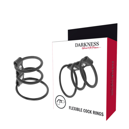 ensemble de 3 anneaux pénis flexibles