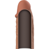 extension de pénis marron en silicone liquide v3
