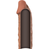 extension de pénis marron en silicone liquide v5