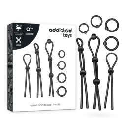 ensemble danneau pénial flexible en silicone 7 pièces