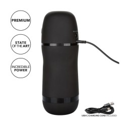 masturbateur à puissance optimale avec vibrations et ondes stimulantes