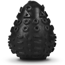 oeuf masturbateur texturé réutilisable noir