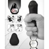 oeuf masturbateur texturé réutilisable noir