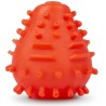 oeuf masturbateur texturé réutilisable rouge