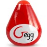oeuf masturbateur texturé réutilisable rouge