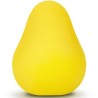 oeuf masturbateur texturé jaune réutilisable